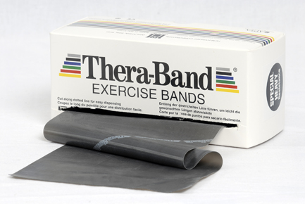 Thera-Band® Standardpackung 5,5 m x 13,8 cm, schwarz = spezial stark