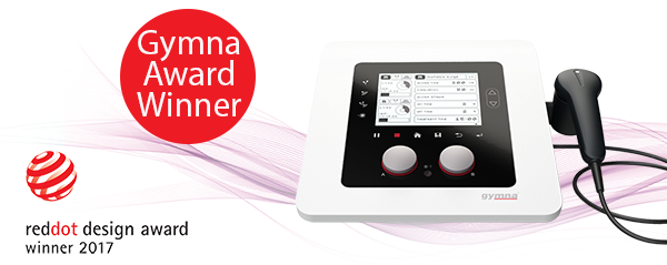 Gymna Combi 200 - Kombinationsgerät für 2-Kanal-Elektrotherapie & Ultraschall mit Multi-Schallkopf 4cm² (1+3 MHz) inkl. Standardzubehör, Farbe weiss