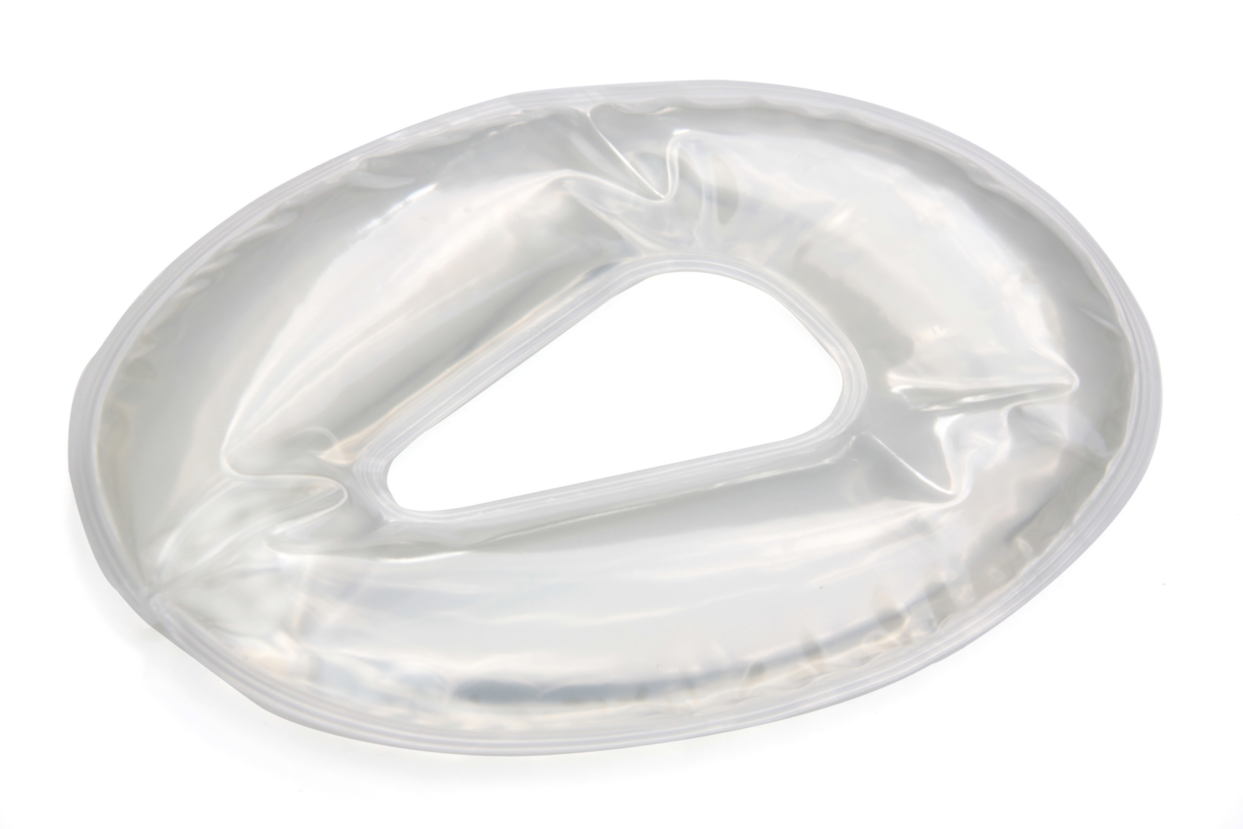 Gel-Gesichtskissen oval ca. 29 x 23 cm, transparent