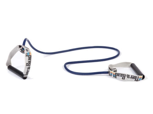 Thera-Band® Bodytrainer Tubing mit Griffen 1,4 m, blau - mit Schaumstoffgriffen