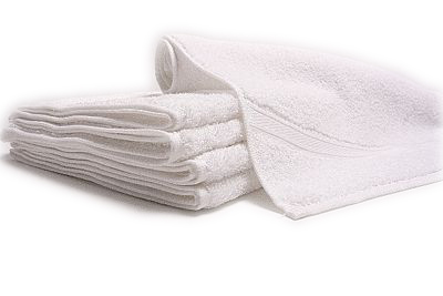 Frottee-Handtuch 50 x 95 cm, 340 g/m², weiß, 100% Baumwolle