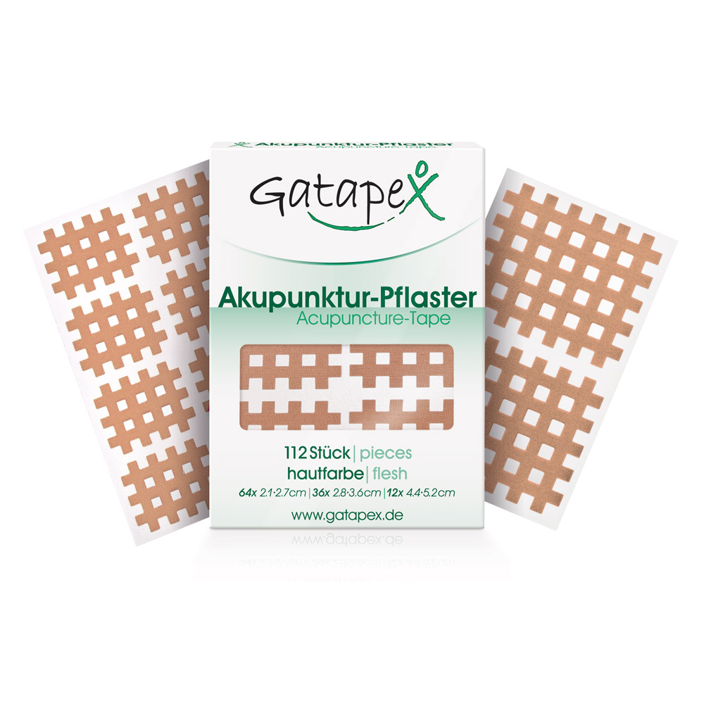 Gatapex Akupunktur-Pflaster-Set in "3 Größen" S,M und L (PE = 112 St.), hautfarben