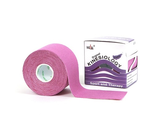 Nasara Kinesiologie Tape, 5 m x 5 cm, lila