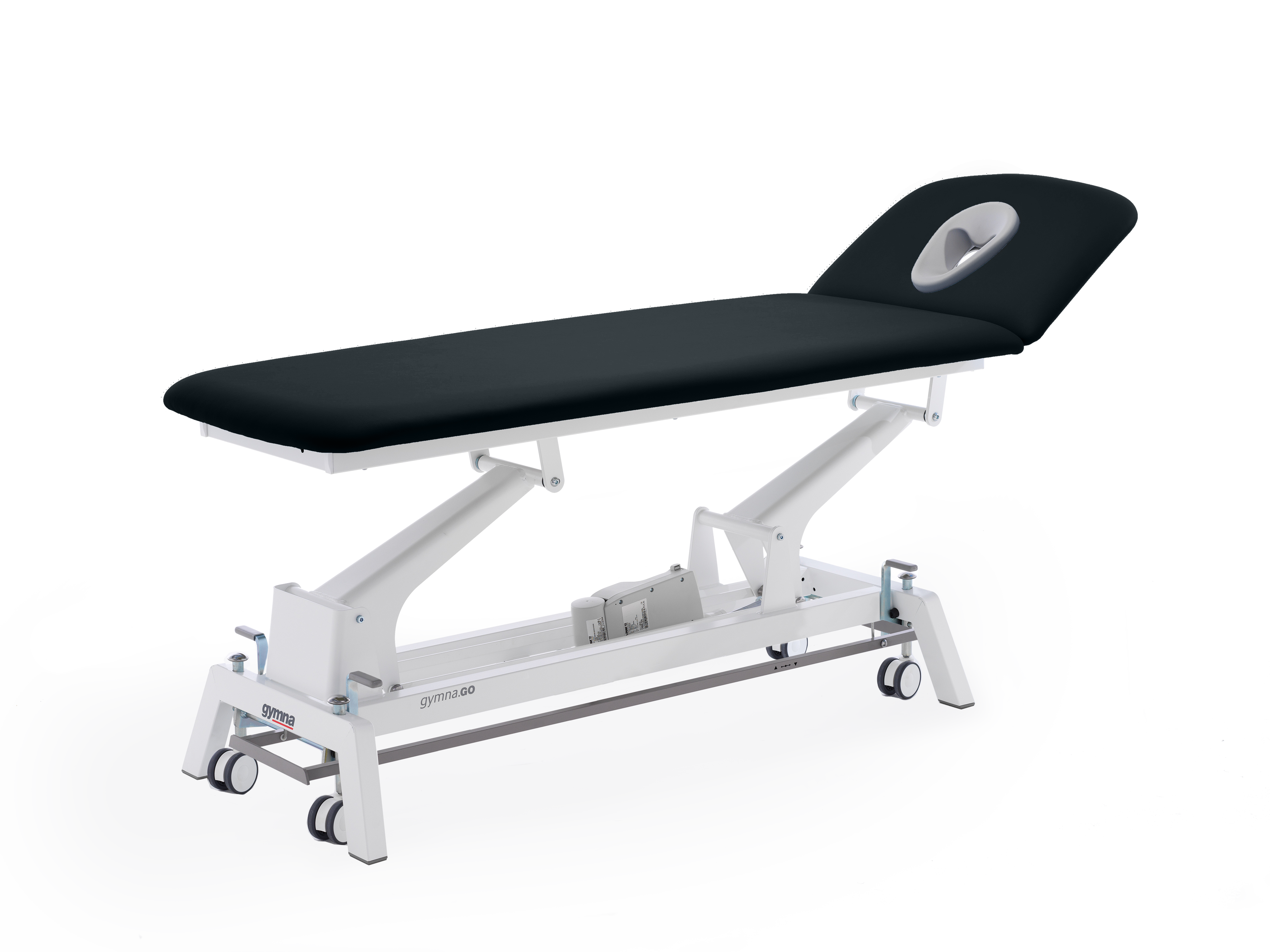 Behandlungsliege Gymna.GO - D2, elektrische Höhenverstellung über i-control, Farbe anthracite