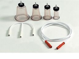 Set Luran Saugglocke je 1 x Ø =  30 und 60 mm inkl. Vakuumkabel und 3-fach Blindverschluss