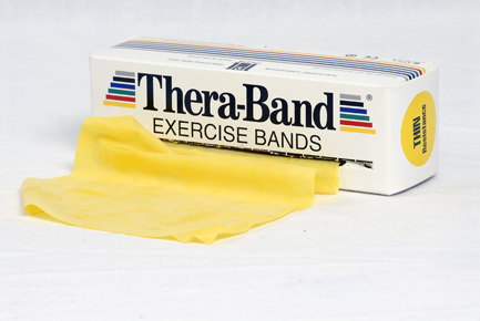 Thera-Band® Standardpackung 5,5 m x 13,8 cm, gelb = dünn