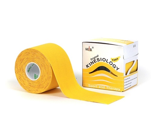 Nasara Kinesiologie Tape, 5 m x 5 cm, gelb