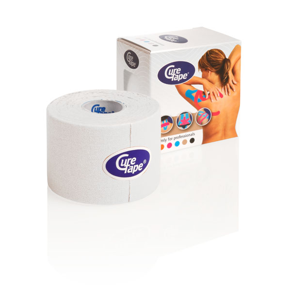 Cure Tape® Kinesiology Tape, elastisch 5,0 cm x 5 m, weiß