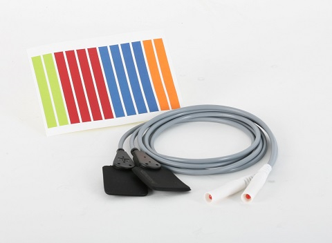 2-er Set Plattenelektroden EF 10 / 3,5 x 3 cm universal mit Farbcodierung