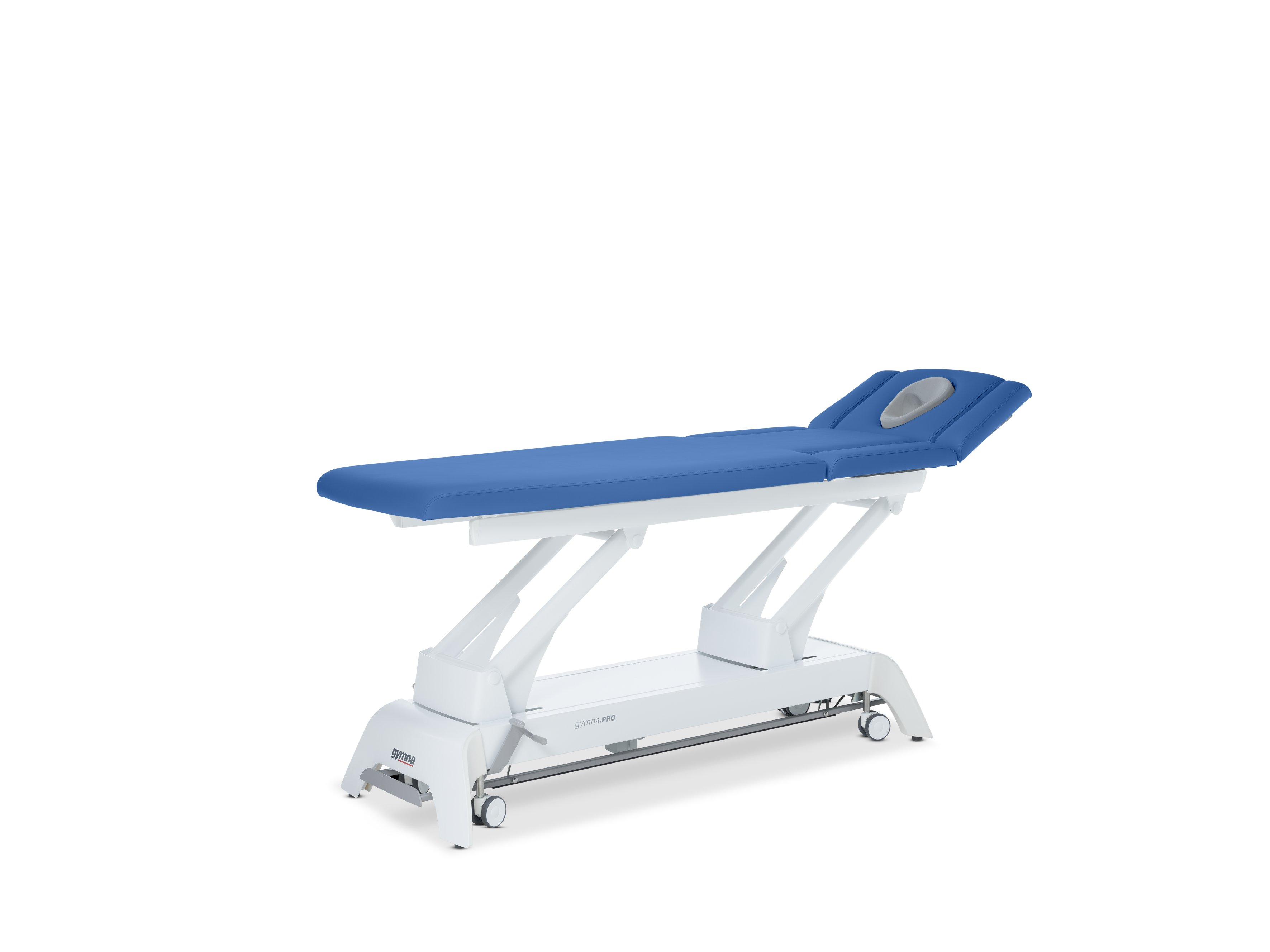 Behandlungsliege Gymna.PRO - D6 mit i-control, 3-tlg. Kopfteil, Seitenpolster & Ergomax - Burgundy