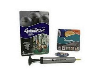 Pezzi-Ball Maxafe Ø 42 cm, im Deko-Karton mit Handpumpe und Übungsanleitung als Heft und DVD!