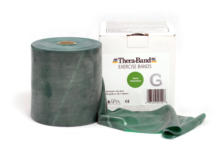 Thera-Band® Vorratsrolle 45,5 m x 13,8 cm, grün = stark