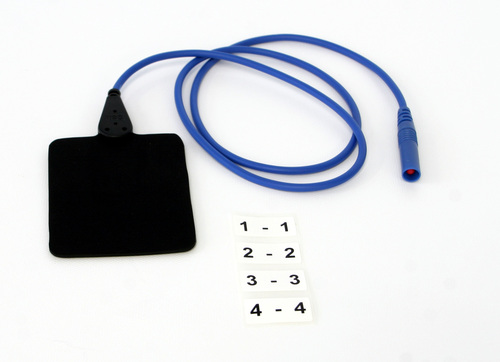 Plattenelektrode EF 50 / 8,5 x 6 cm, Kabel und Stecker blau - Artikel NICHT mehr lieferbar