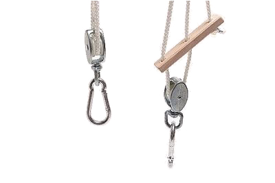 Flaschenzug mit Karabinerhaken ca. 90 cm lang