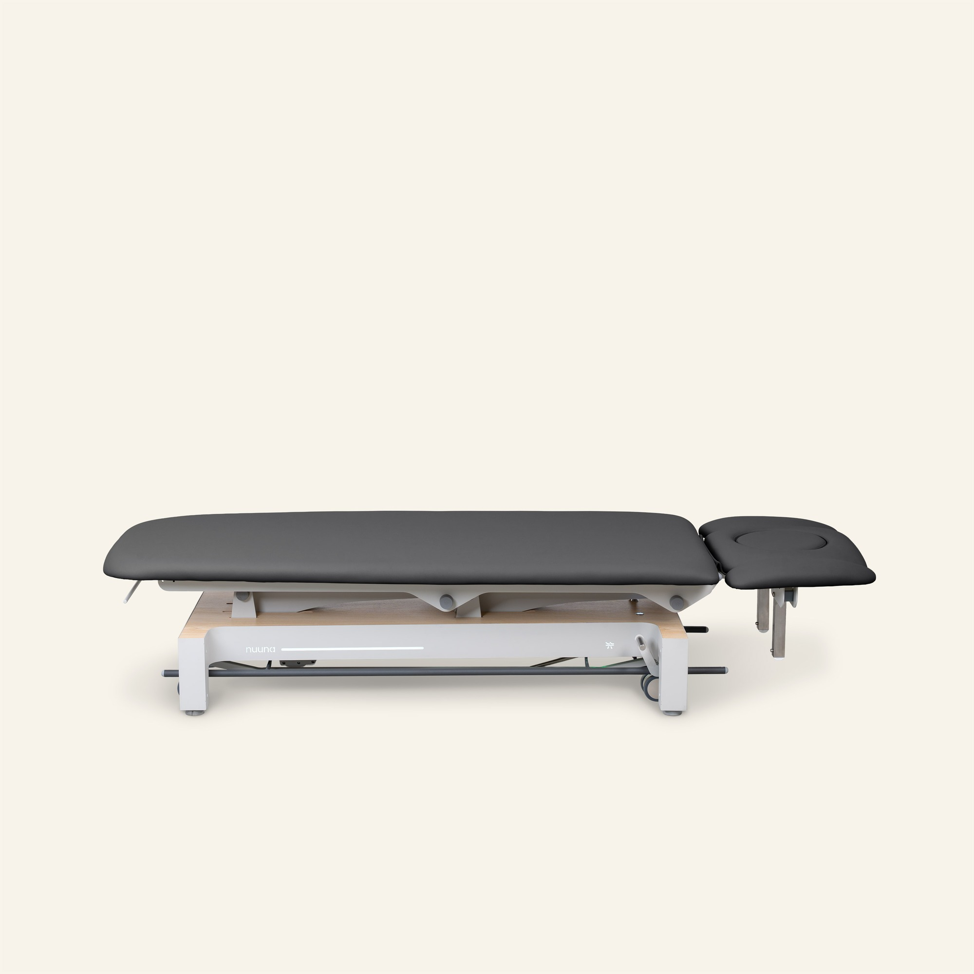 Naggura Nuuna 4 Physio Pro - elektrische 4-Teile-Liege, Rädergestell, Rundumbügel, 2 Polsterfarben wählbar