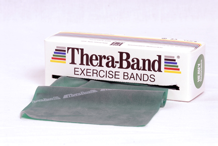 Thera-Band® Standardpackung 5,5 m x 13,8 cm, grün = stark