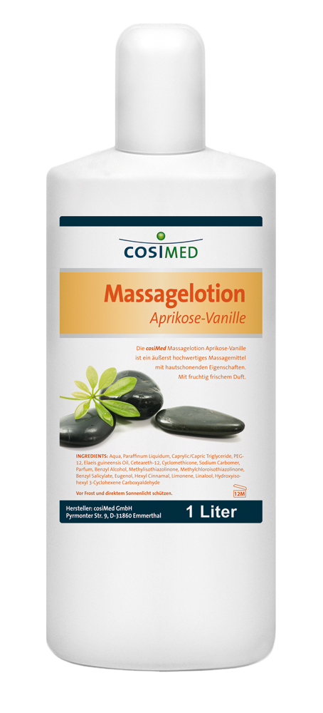 cosiMed Massagelotion Aprikose-Vanille, 1-l