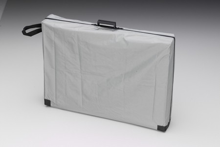 Aluminium Koffer-Massagebank Carry One, OHNE Kopfteil, 2-beinig, Länge 1,70 m und Breite 65 cm - TUNDRA - anthrazit