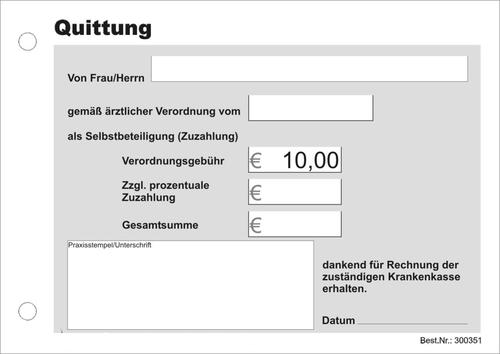 Quittungsblock Neutral DIN A6 (PE = 5 Blöcke)